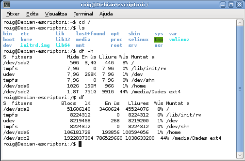 Directoris i Dispositius a Debian Directoris i Dispositius a Debian